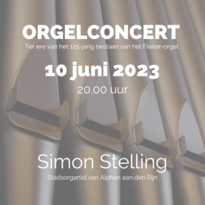 Lees meer over het artikel Orgelconcert 10 juni ter ere van dubbel jubileum Fleiter-orgel